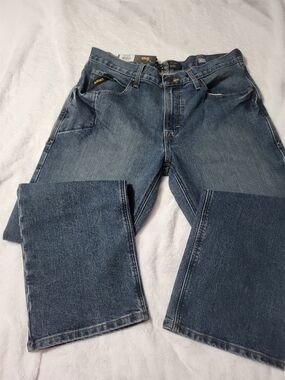 Ariat M4 Size 34 NWT Men’s Dark Blue  Bootcut Jeans Workwear